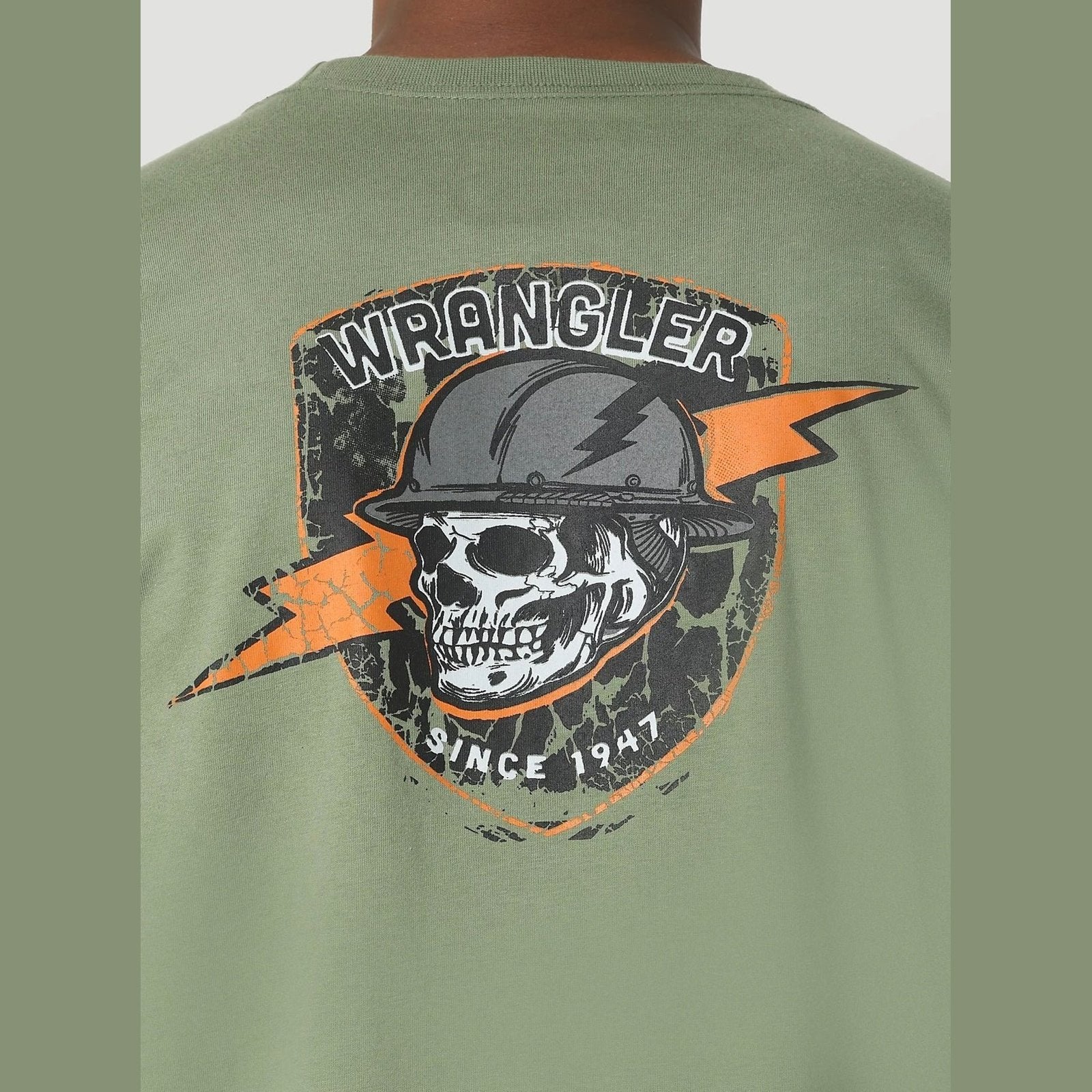 Wrangler Men’s Work Shirt FR Flame Resistant Skull Logo Long Sleeve - Image 3