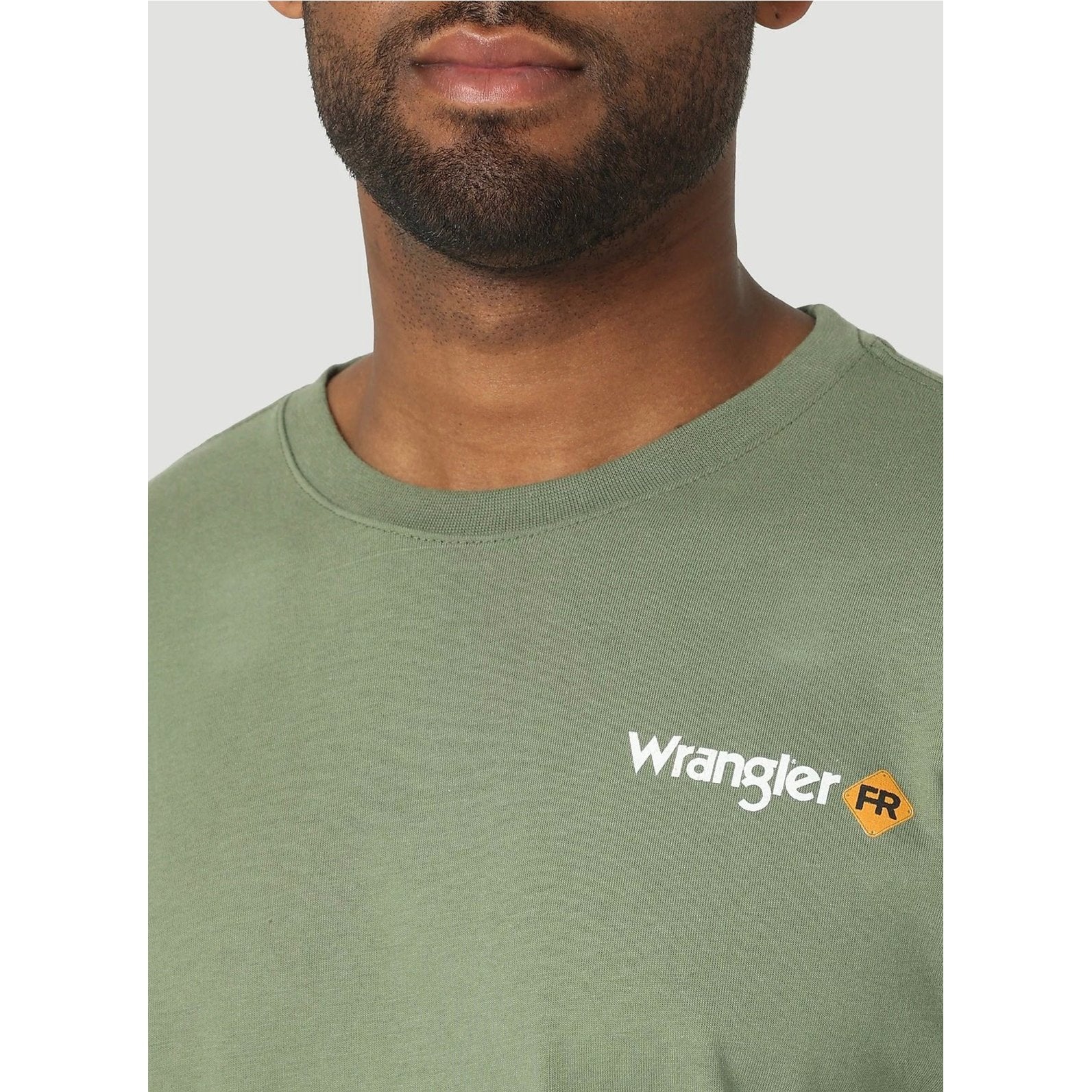 Wrangler Men’s Work Shirt FR Flame Resistant Skull Logo Long Sleeve - Image 4