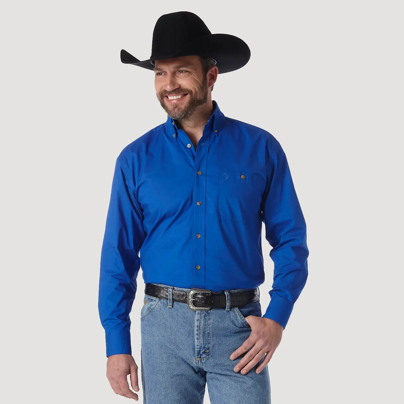 Wrangler Men’s Shirt George Strait Long Sleeve Button Down