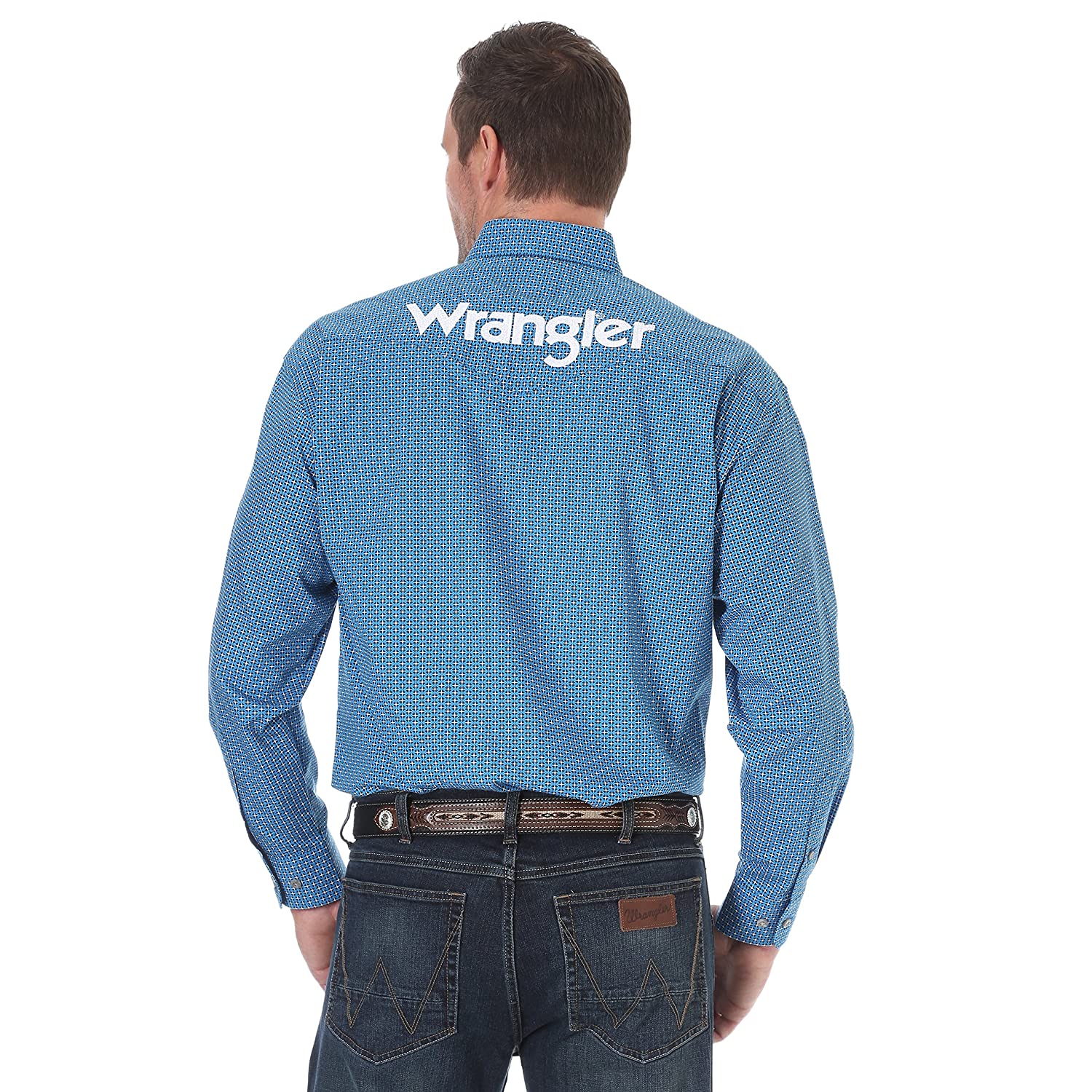 Wrangler Men’s Shirt Logo Long Sleeve - - Image 2