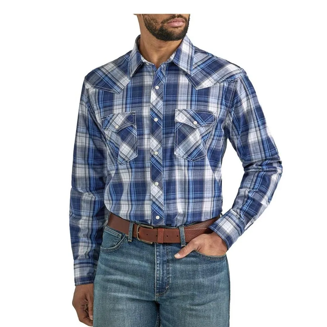 Wrangler Men’s Shirt Western 20X Competition Snaps Advanced Comfort