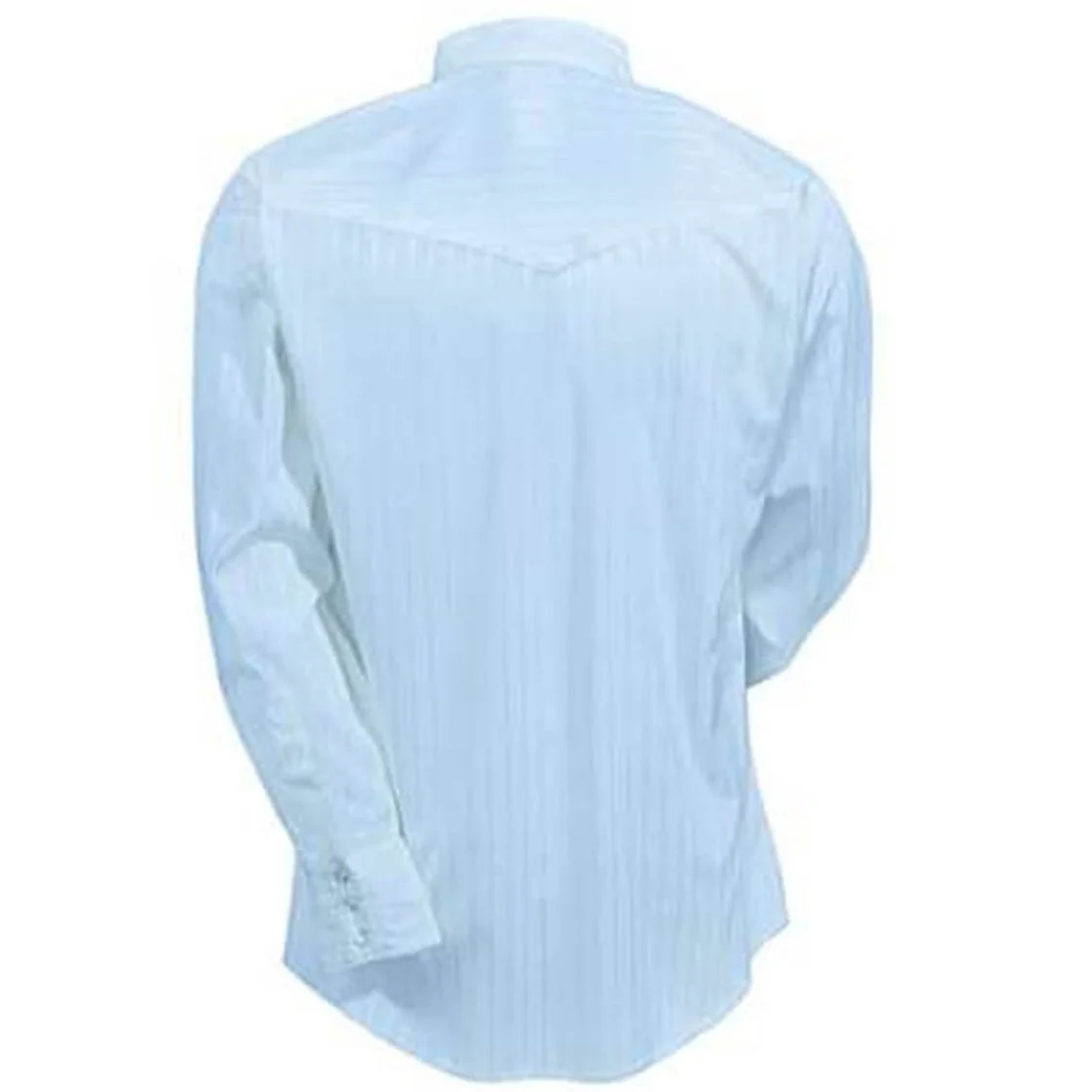 Wrangler Men’s Shirt Long Sleeve Western Dress Dobby Stripe Snap - Image 2