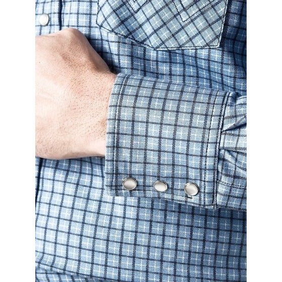 Wrangler® Men’s Work Shirt Flame Resistant Long Sleeve Snaps - Image 3