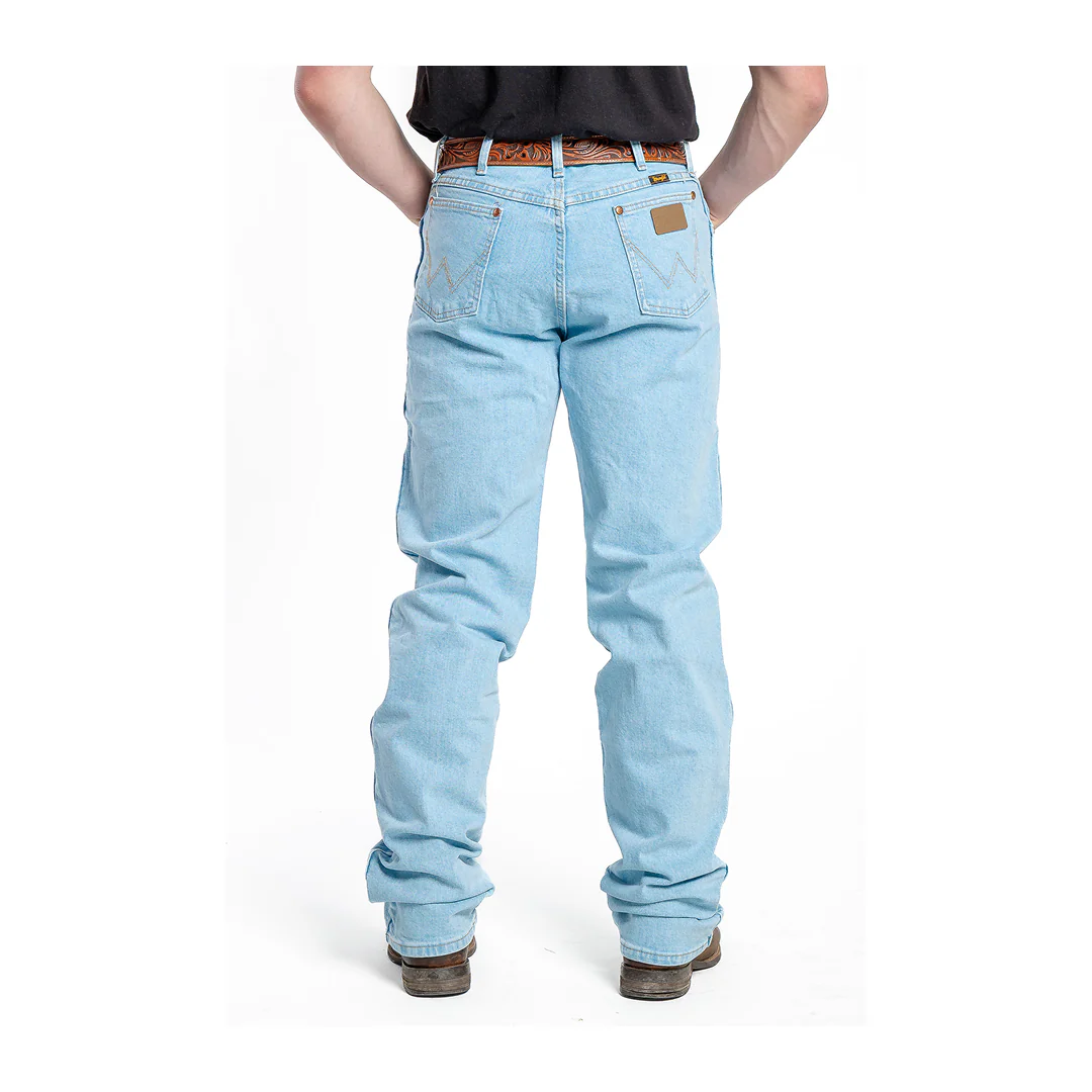 Wrangler Men's Active Flex Original Fit Bleach Wash Jeans - Image 3
