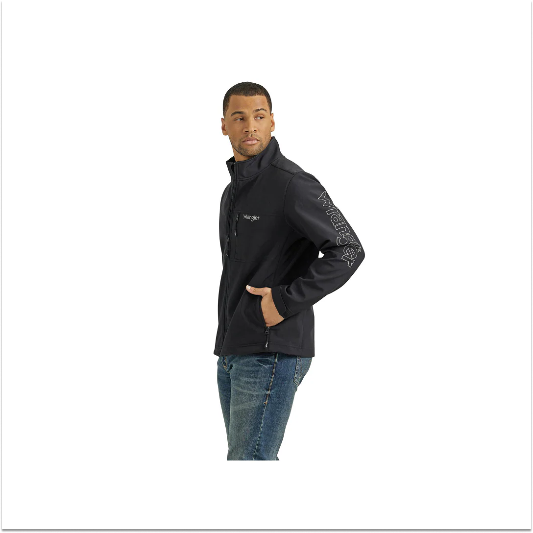 Wrangler Men's Blackout Logo Trail Jacket