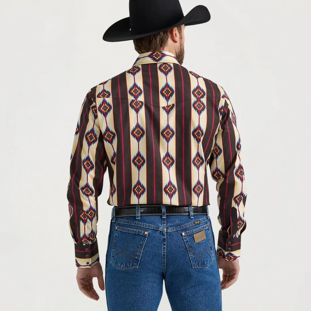 Wrangler Men's Checotah Dress Western Long Sleeve Shirt - Image 2