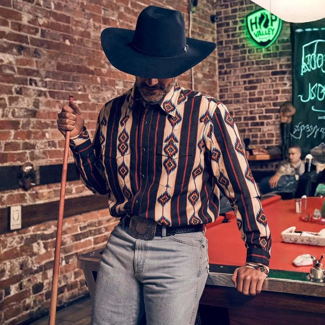 Wrangler Men's Checotah Dress Western Long Sleeve Shirt - Image 4
