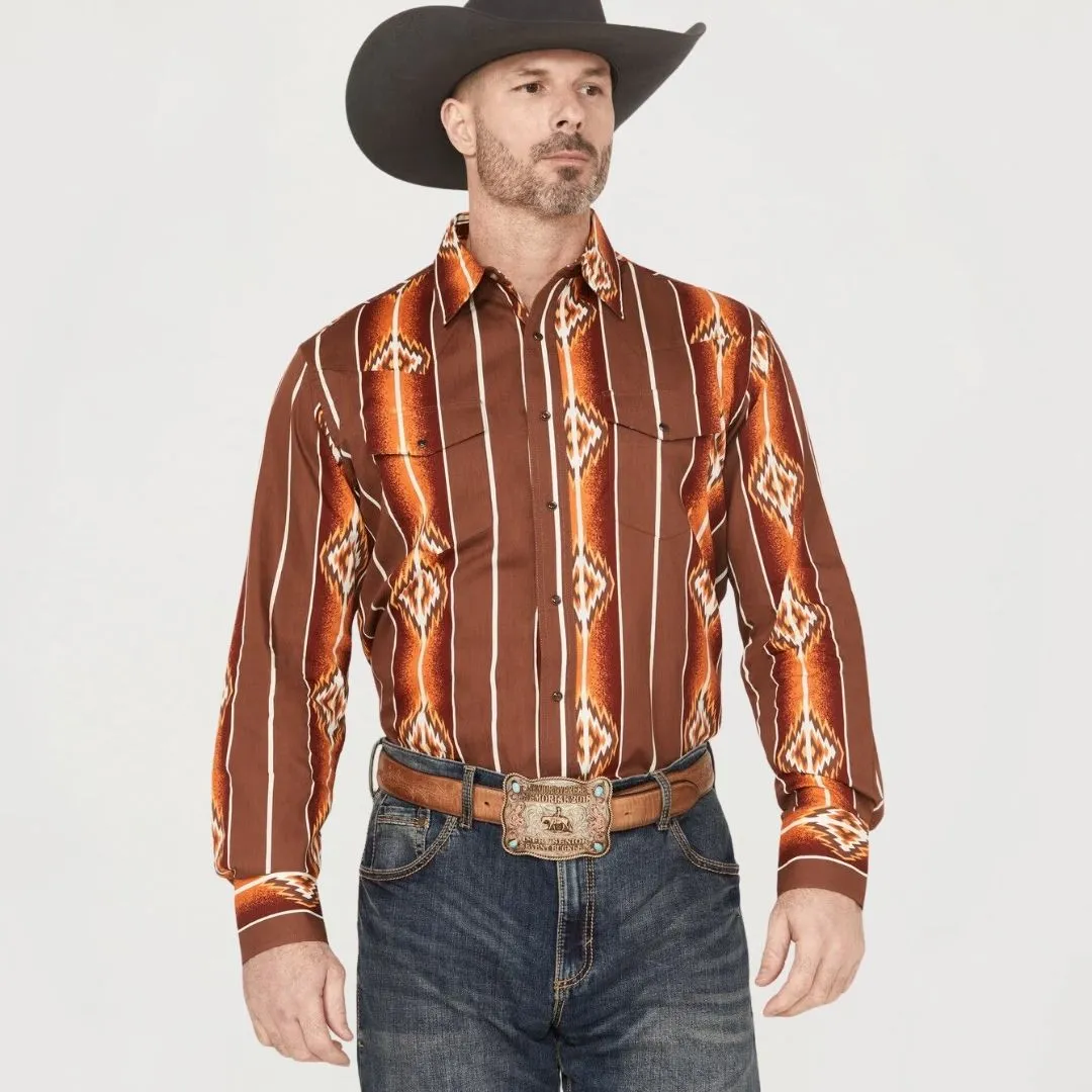 Wrangler Men's Checotah Long Sleeve Button Up Shirt