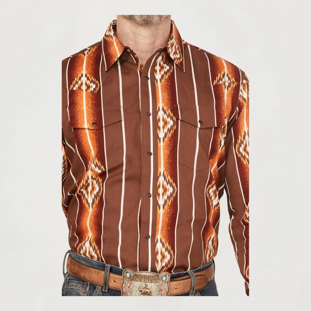 Wrangler Men's Checotah Long Sleeve Button Up Shirt - Image 4