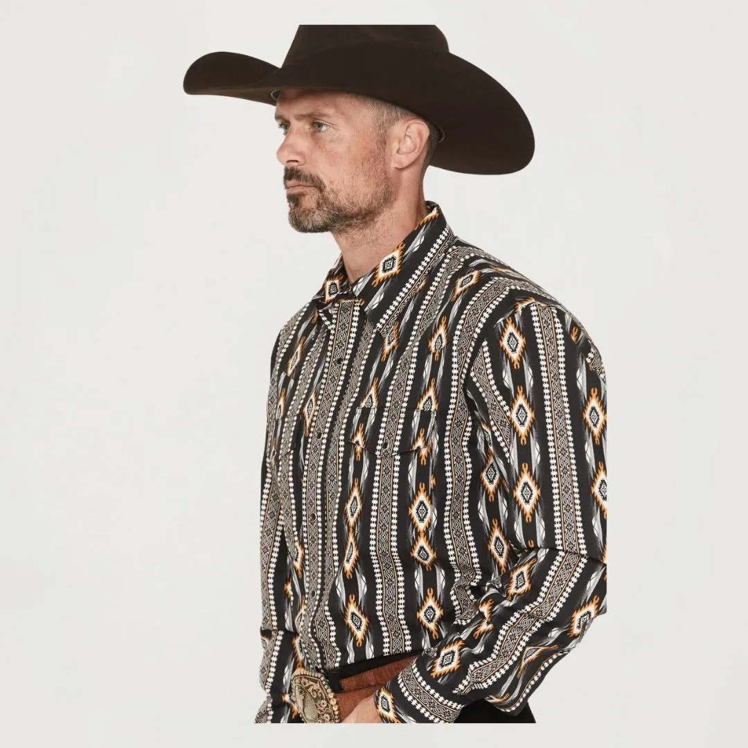 Wrangler Men's Checotah Long Sleeves Western Shirt - Image 4