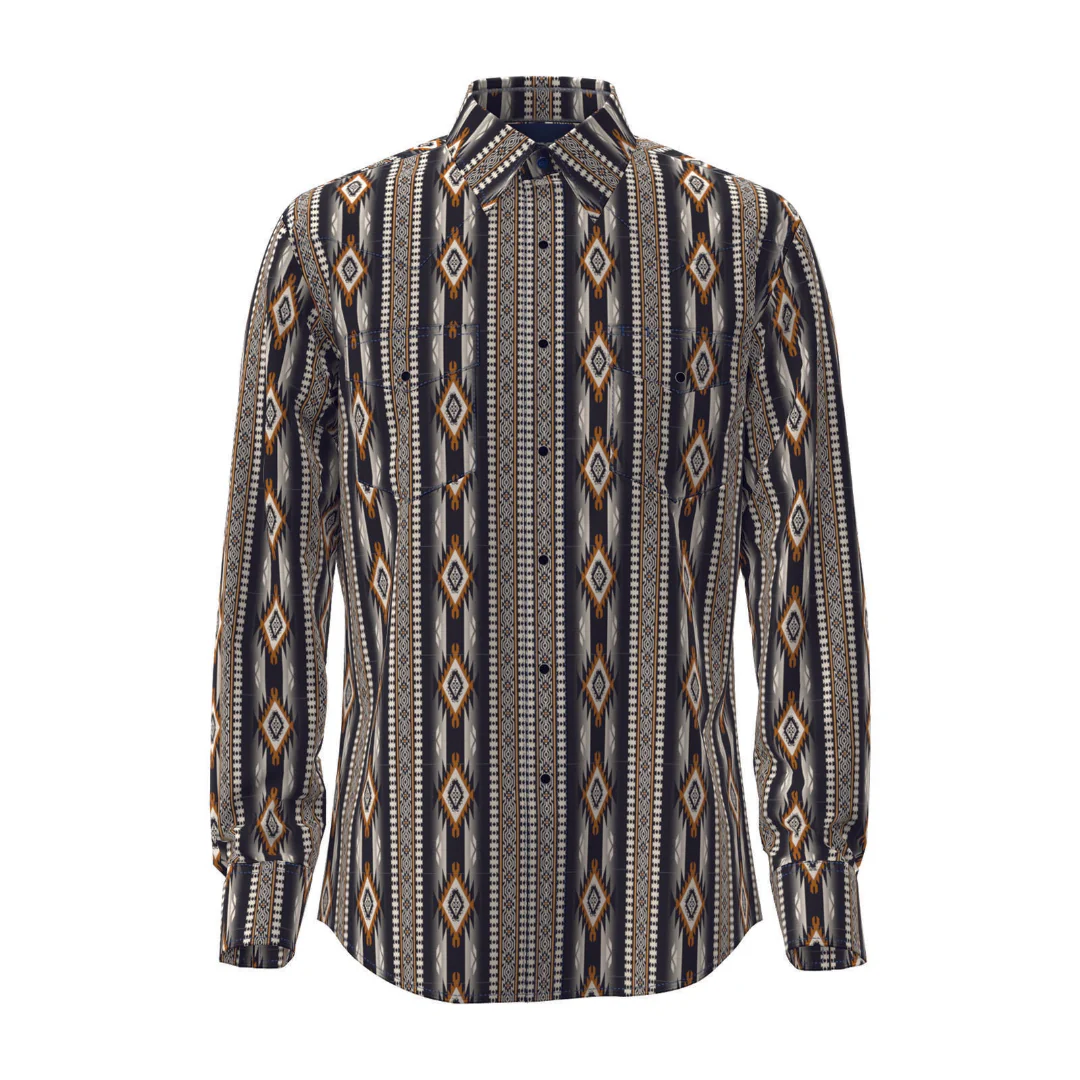 Wrangler Men's Checotah Long Sleeves Western Shirt - Image 5