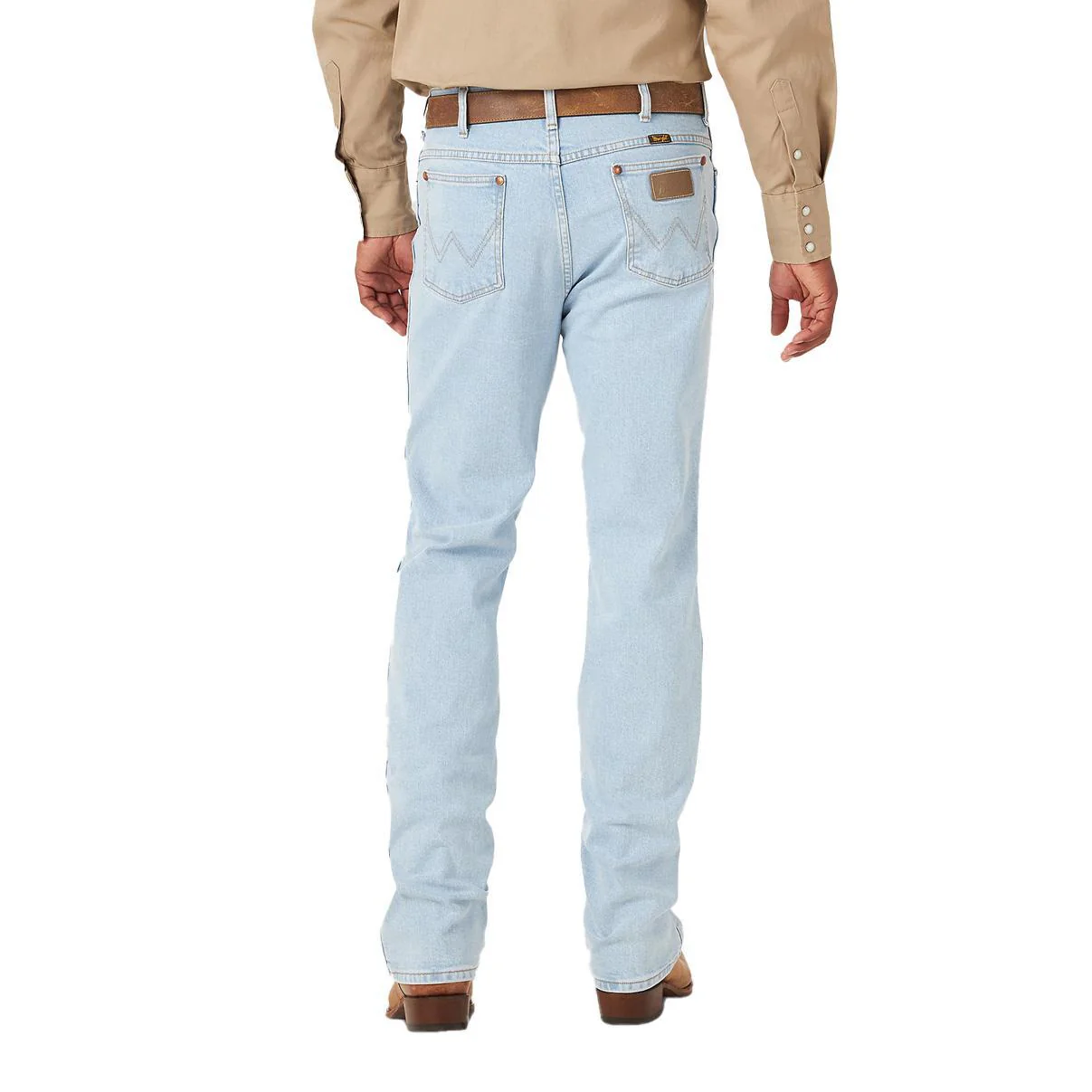 Wrangler Men's Cowboy Cut Slim Fit Active Flex Jeans Bleach - Image 2