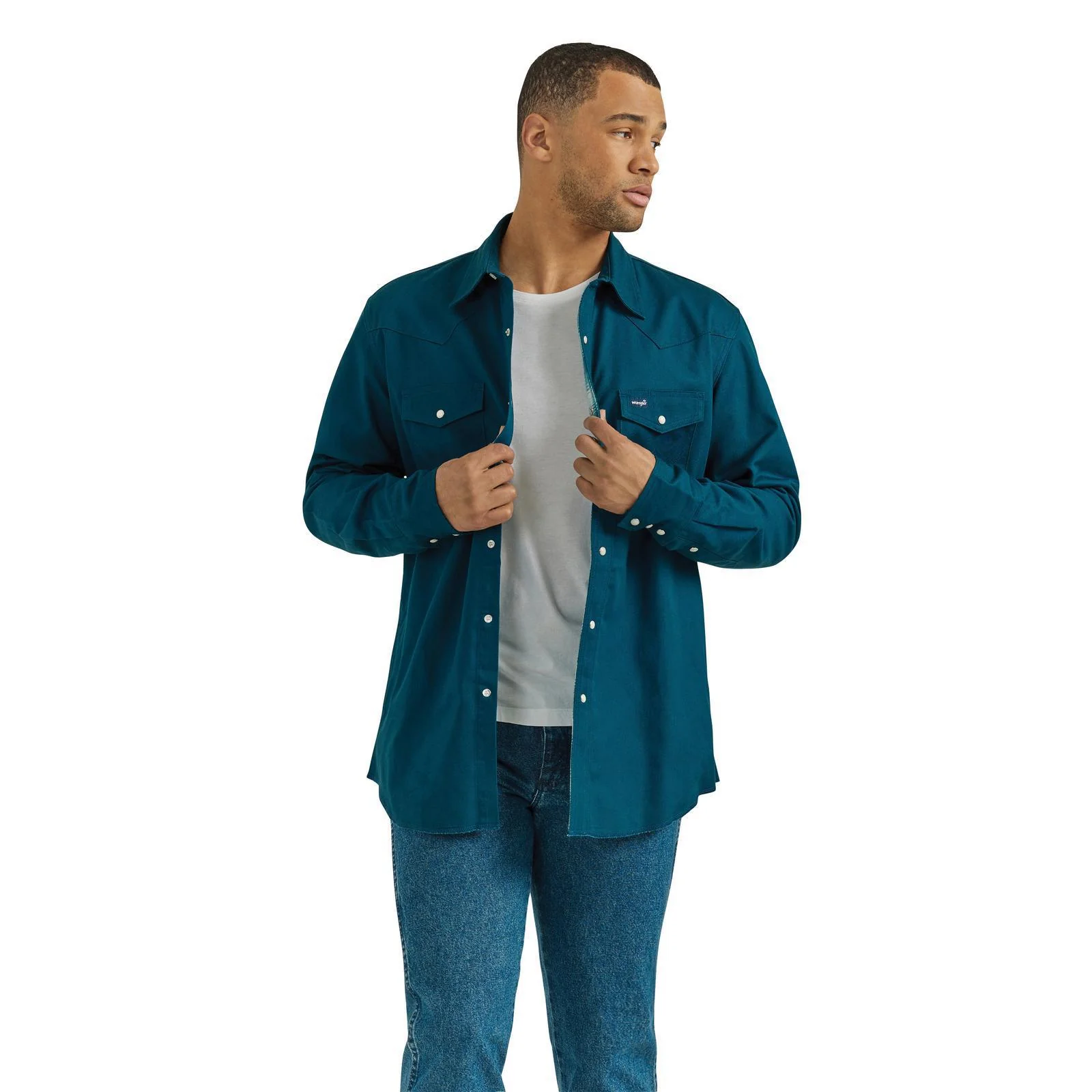 Wrangler Men's Flannel Lined Long Sleeve Work Shirt