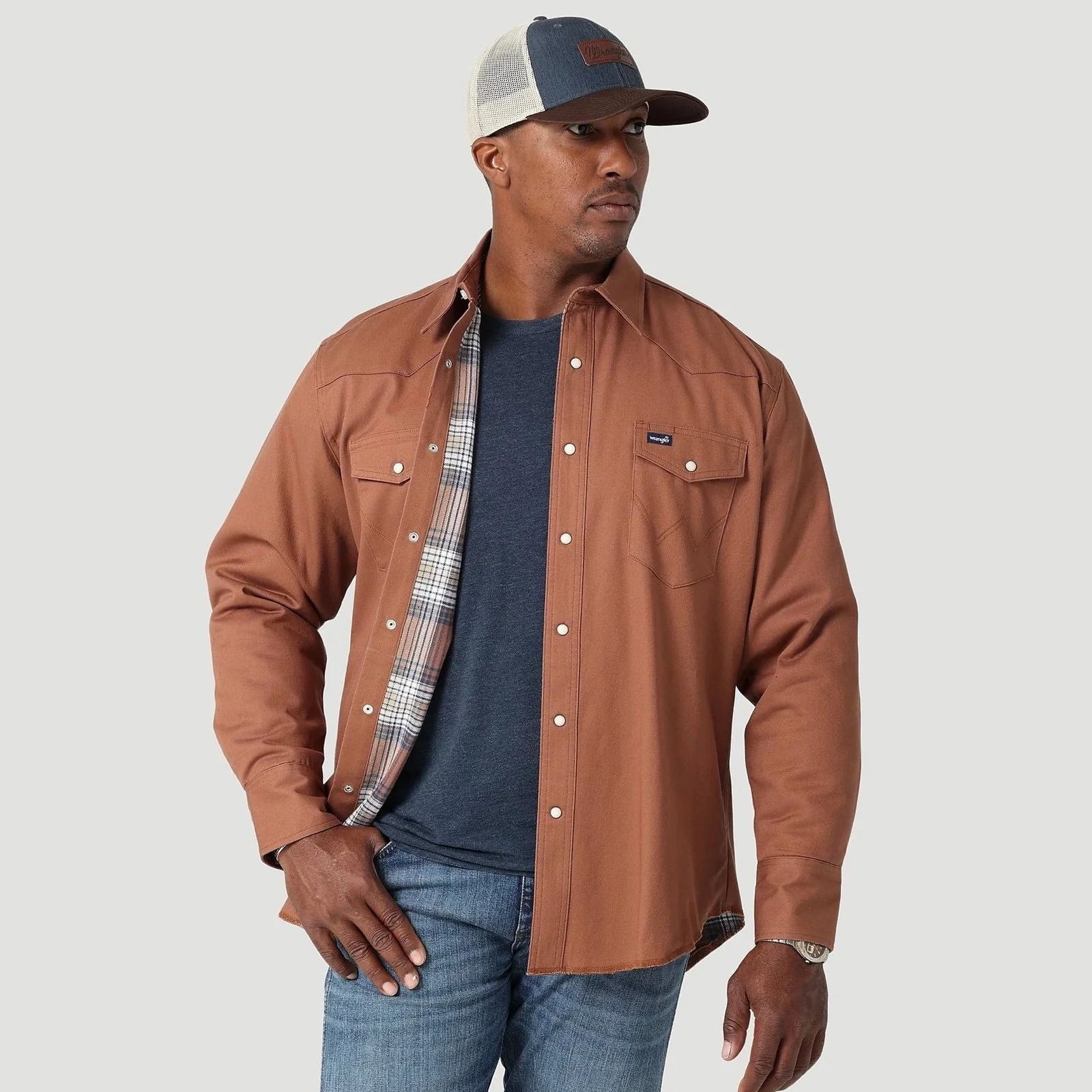 Wrangler Men’s Shirt Flannel Lined