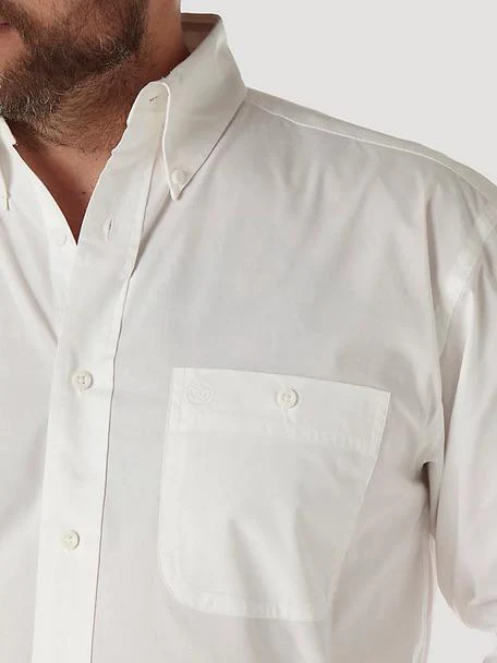 Wrangler Men's George Strait Off White Long Sleeve Shirt - Image 2