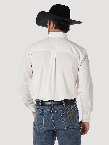 Wrangler Men's George Strait Off White Long Sleeve Shirt - Image 3