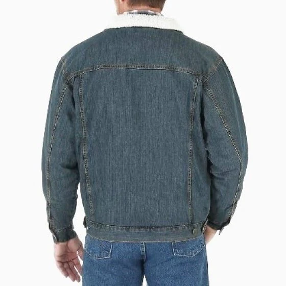 Wrangler Men's Jean Jacket Sherpa Lined - Image 2