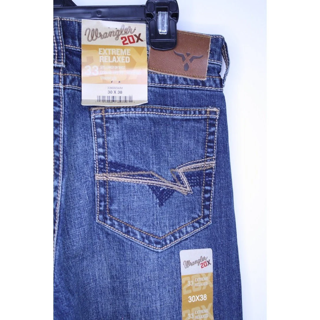 Wrangler Men's Jeans 20X Kingman Extreme Relaxed Straight Leg