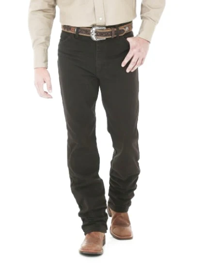 Wrangler Men's Jeans Cowboy Cut Slim Fit Black Chocolate - Image 20