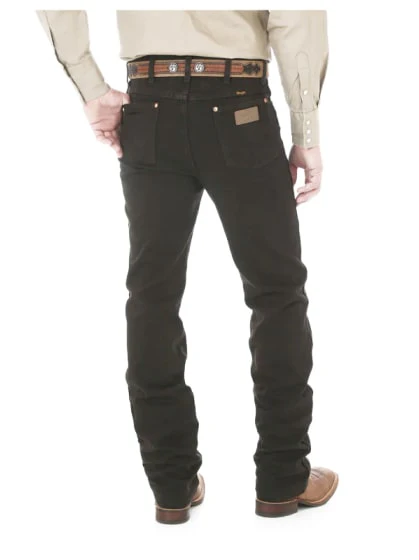 Wrangler Men's Jeans Cowboy Cut Slim Fit Black Chocolate - Image 5