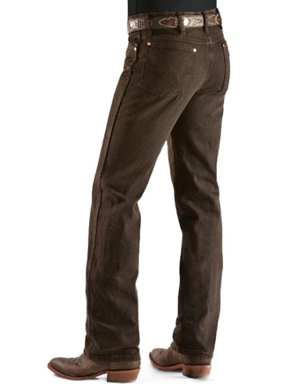 Wrangler Men's Jeans Cowboy Cut Slim Fit Black Chocolate - Image 6