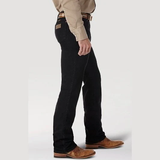 Wrangler Men's Jeans Cowboy Cut Slim Fit Stretch Black - Image 3