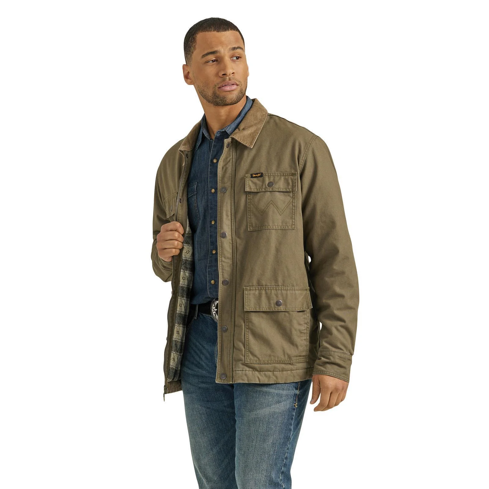Wrangler Men's Lined Barn Jacket Mountainview