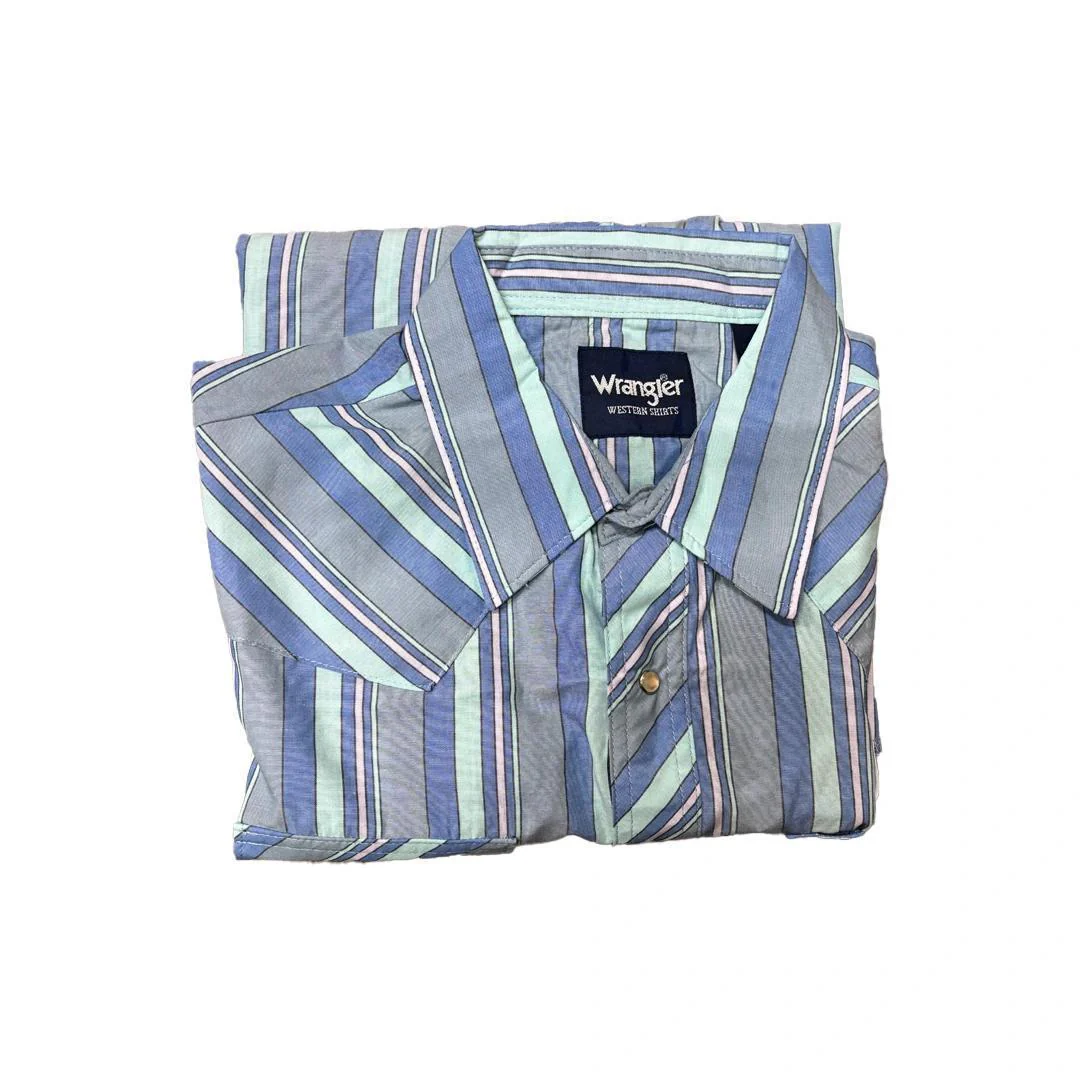 Wrangler Men's Plaid Classic Western Shirt Various Colours - Image 16
