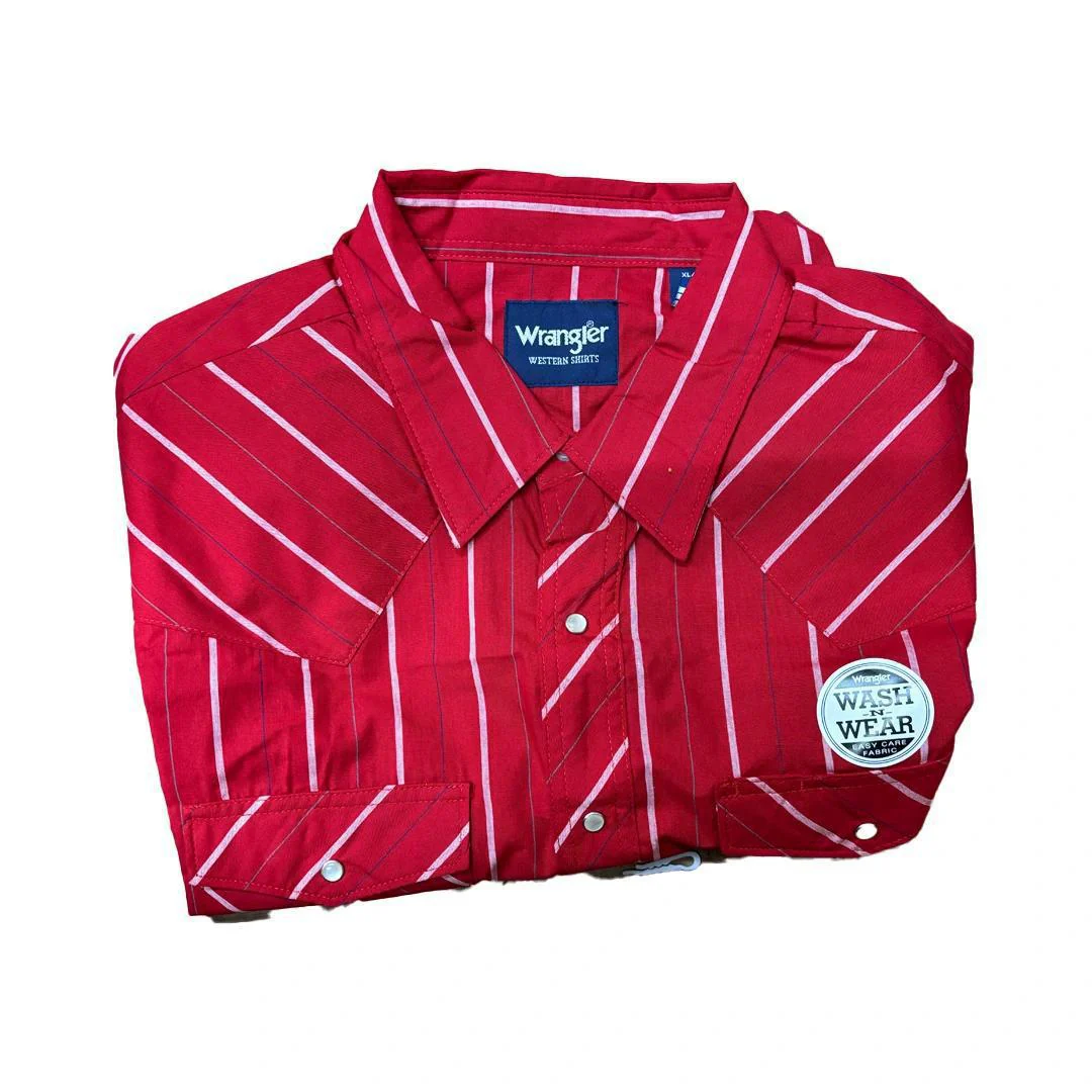 Wrangler Men's Plaid Classic Western Shirt Various Colours - Image 17