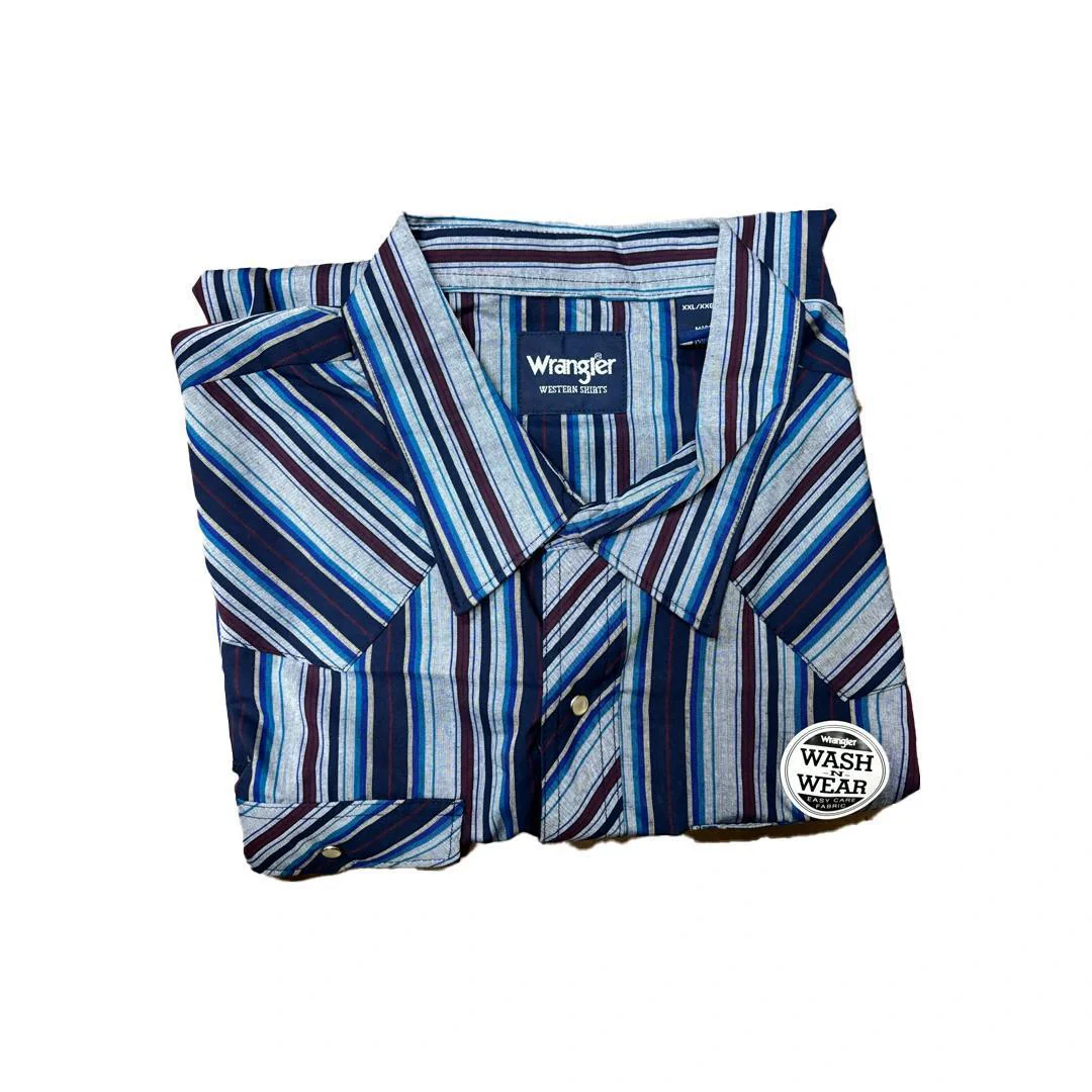 Wrangler Men's Plaid Classic Western Shirt Various Colours - Image 19