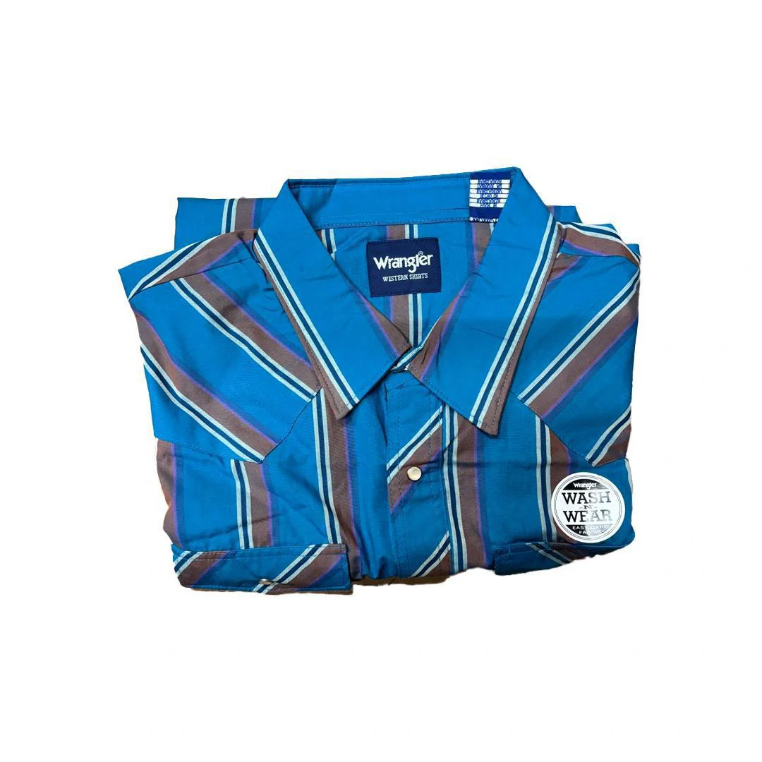 Wrangler Men's Plaid Classic Western Shirt Various Colours - Image 20
