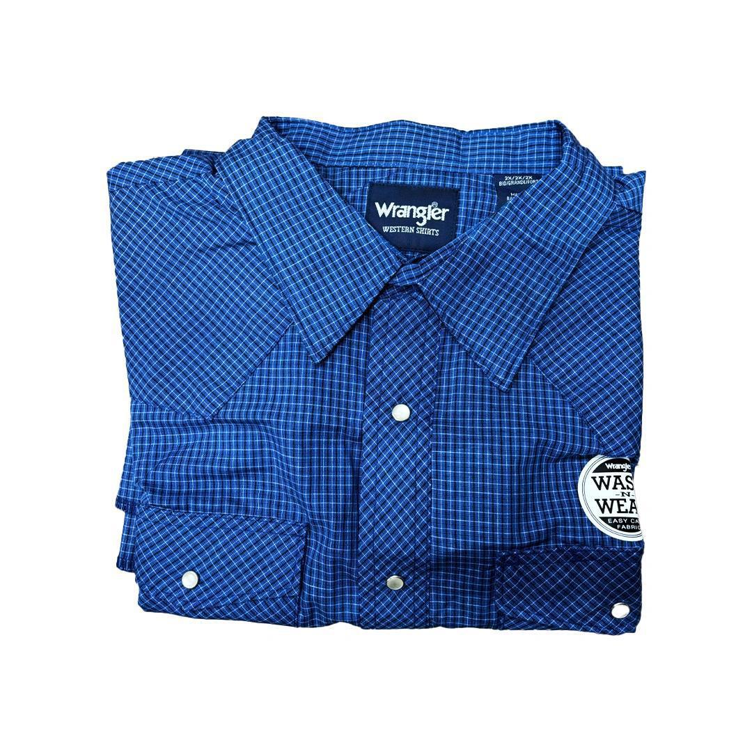 Wrangler Men's Plaid Long Sleeve Classic Western Shirt Various Colours - Image 8