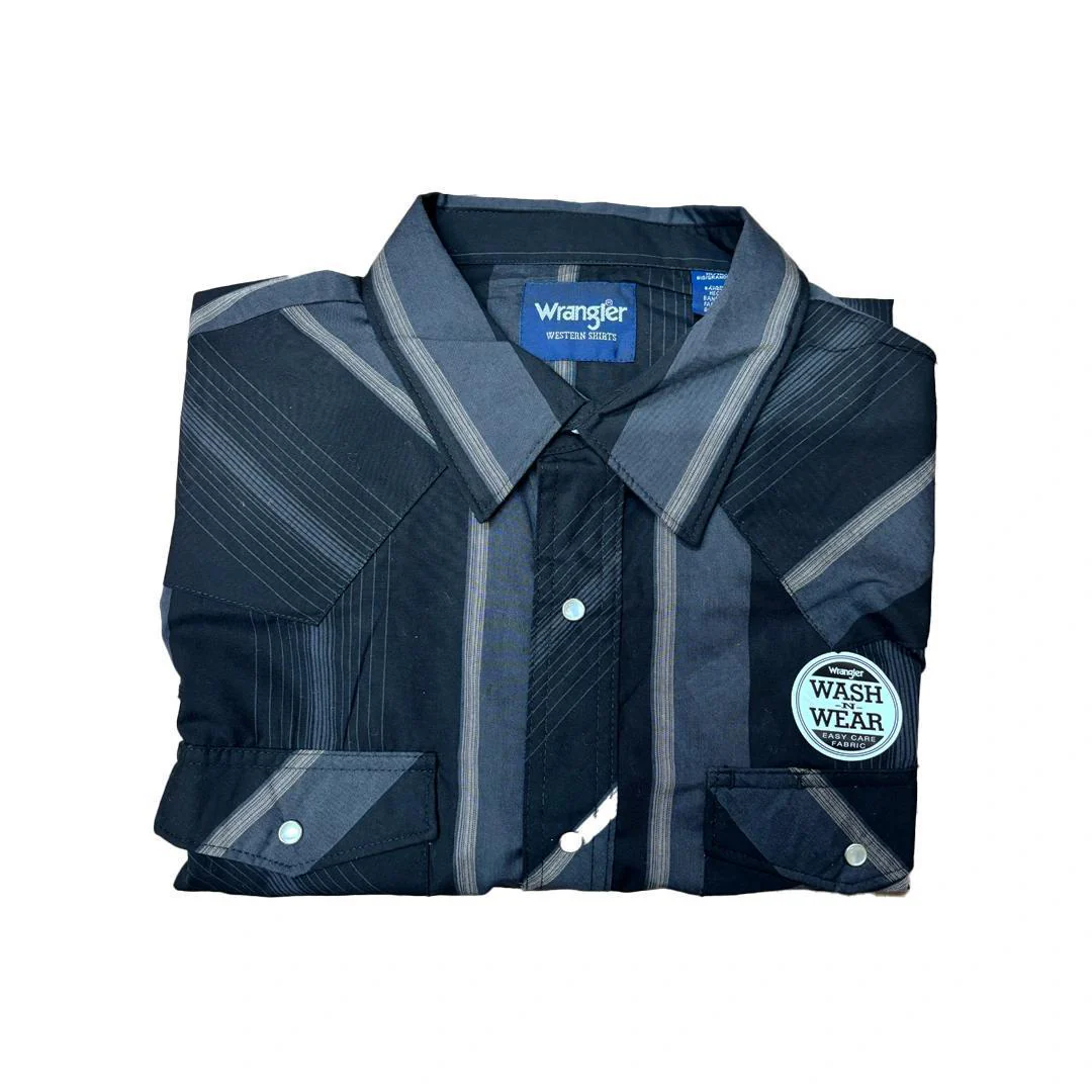 Wrangler Men's Plaid Long Sleeve Classic Western Shirt Various Colours - Image 4