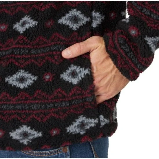 Wrangler Men's Pullover Sherpa -Clearance - Image 4