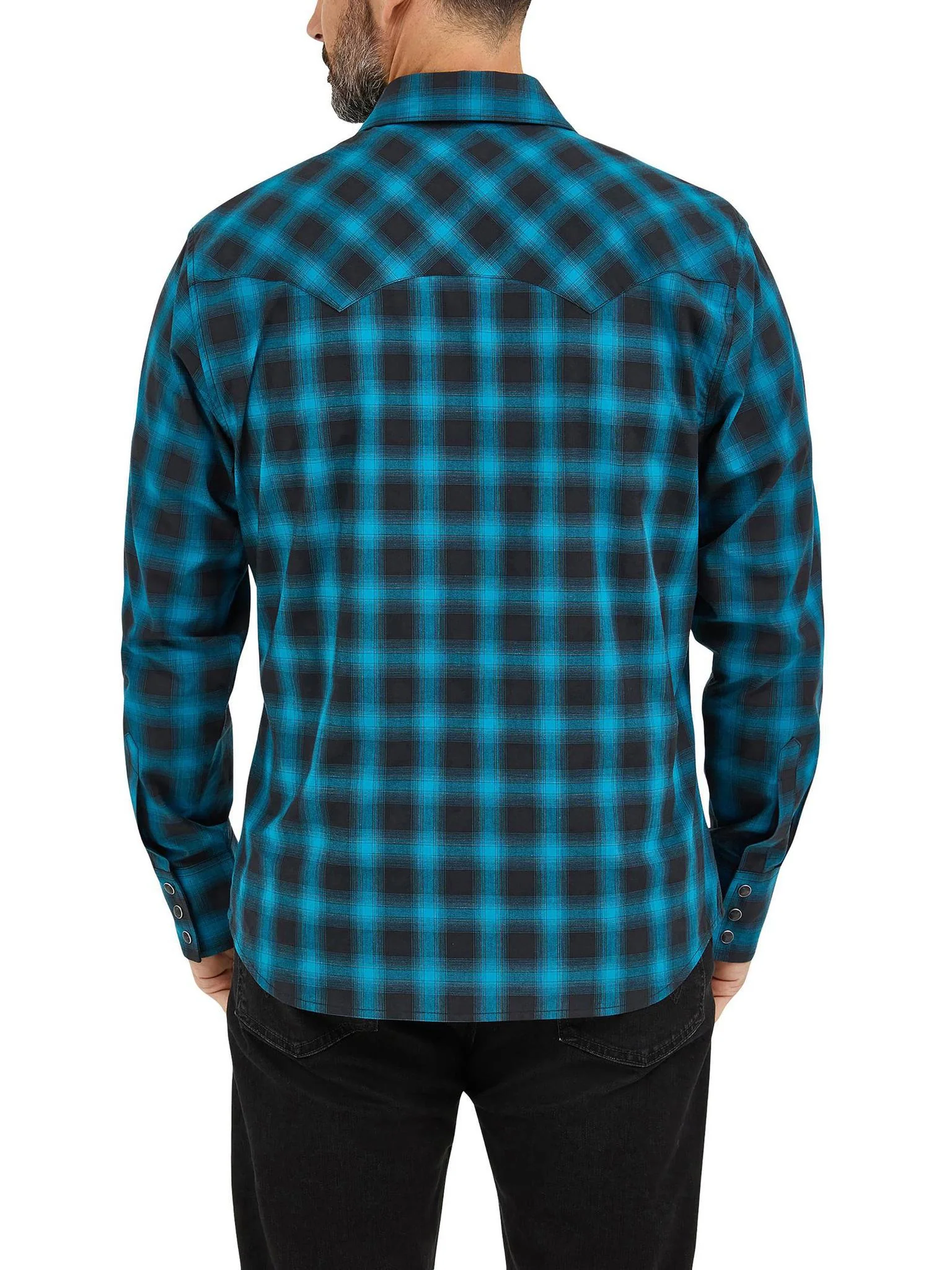 Wrangler Men's Retro Long Sleeve Western Snap Printed Shirt - Image 3