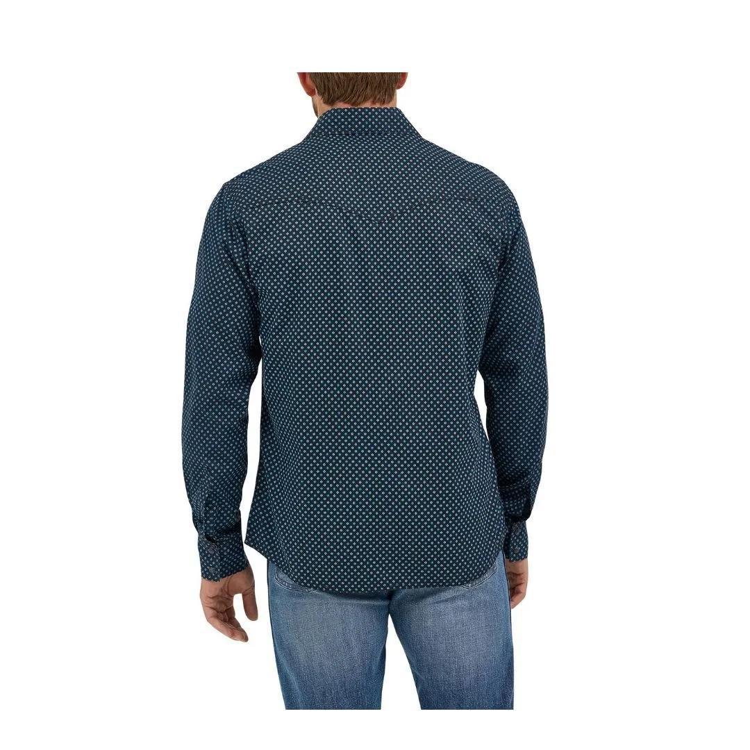 Wrangler Men's Retro Premium Long Sleeve Western Snap Printed Shirt - Image 2