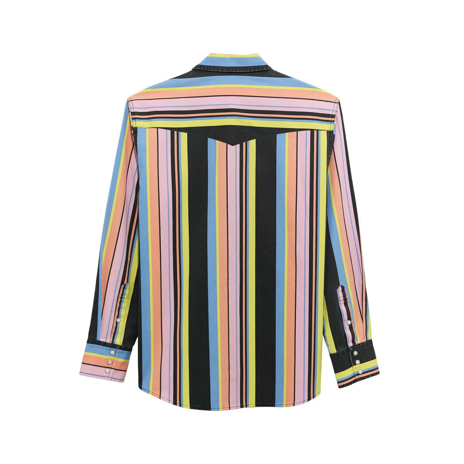 Wrangler Men's Vintage BrushPopper Shirt - Classic Fit - Black Multi - Image 2
