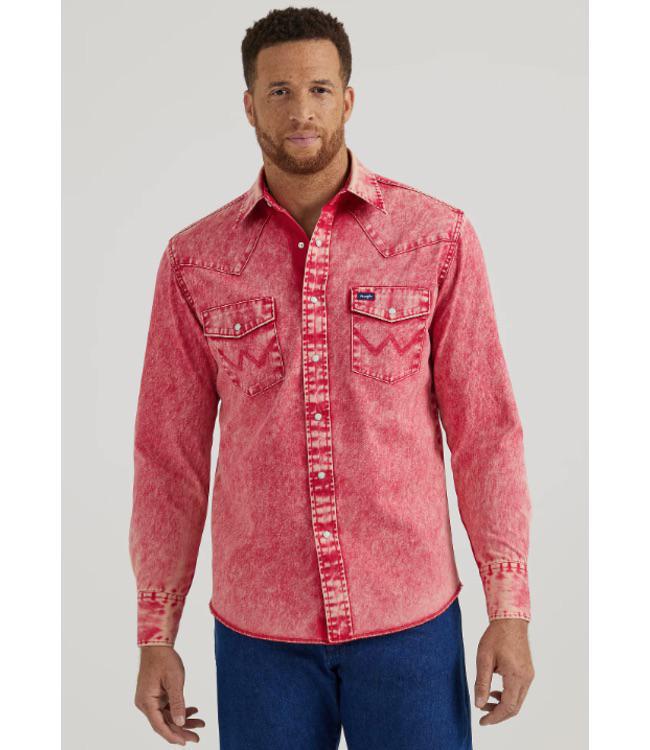 Wrangler Men's Vintage Inspired Western Snap Workshirt - Image 2