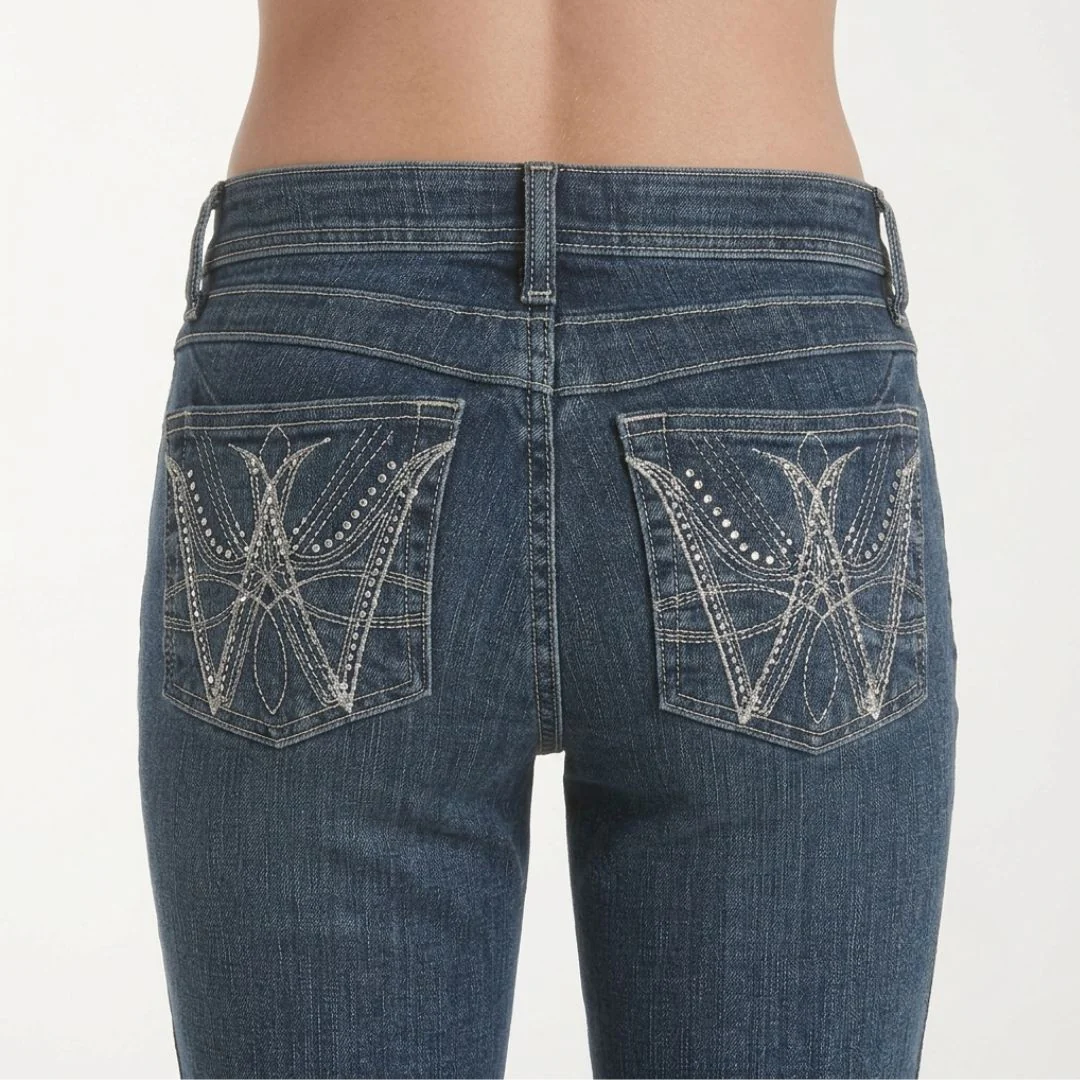 Wrangler Q-Baby Mid Rise Boot Cut Jean Medium Wash Women's - Clearance - Image 4