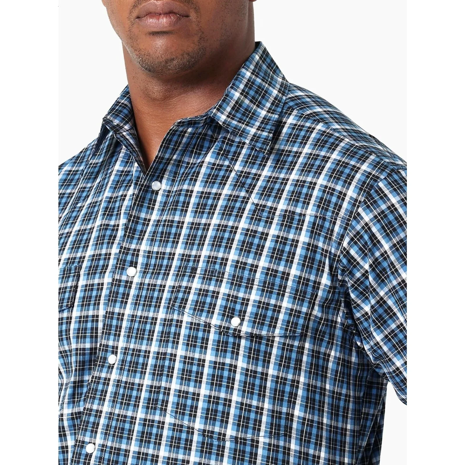 Wrangler Men's Shirt Relaxed Fit Long Sleeve Snaps - Clearance - Image 3