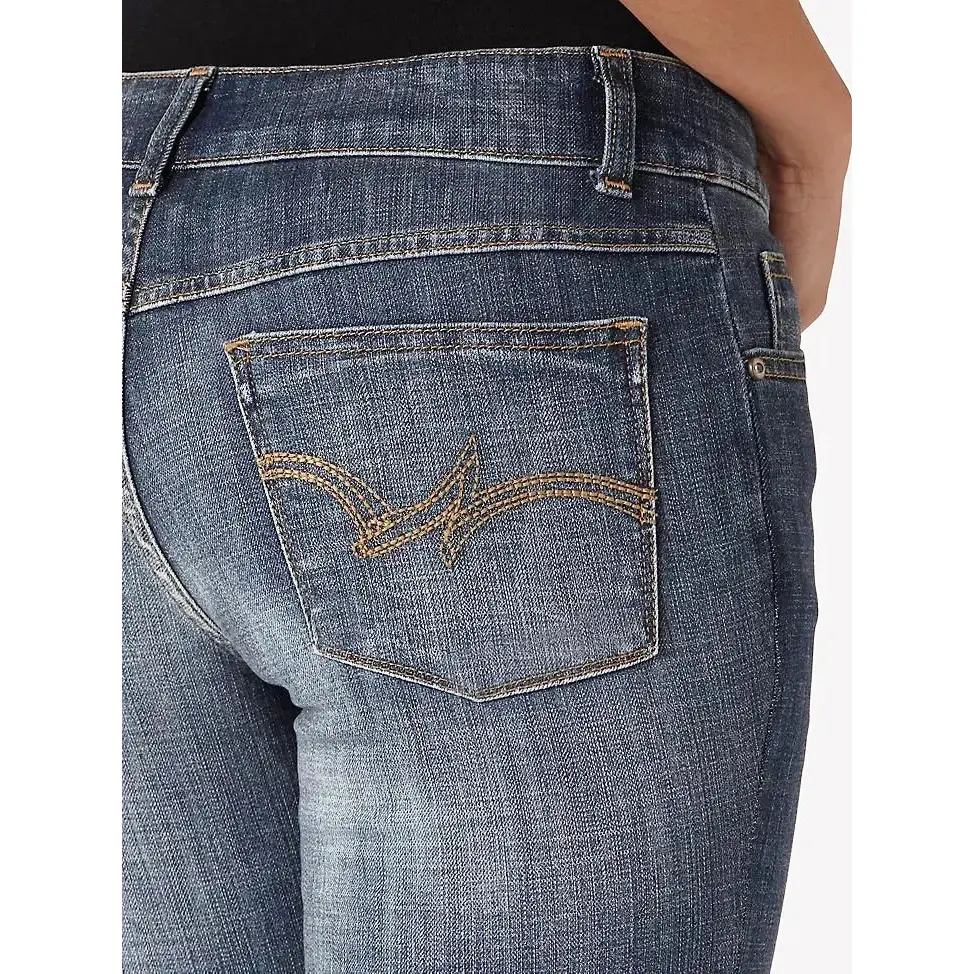 Wrangler Women’s Jeans Essential Mid Rise Bootcut Jean - Image 3