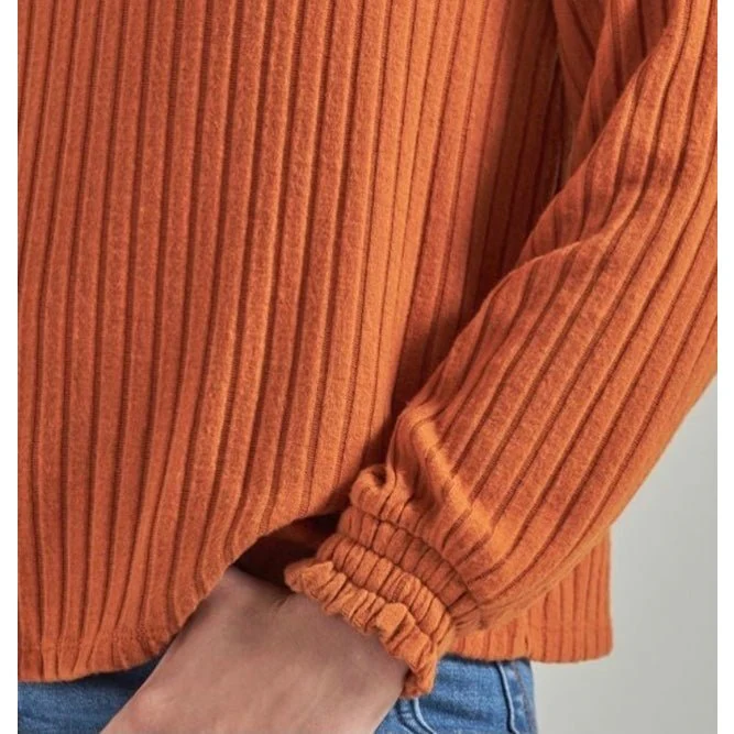Wrangler Women’s Tan Americana V-Neck Long Sleeve Blouse-CLEARANCE - Image 3