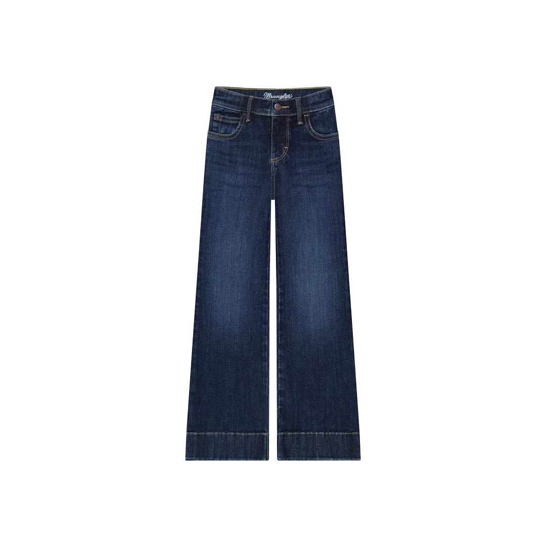Wrangler Girl's Dark Wash Bespoke Alexandra Trouser Jean