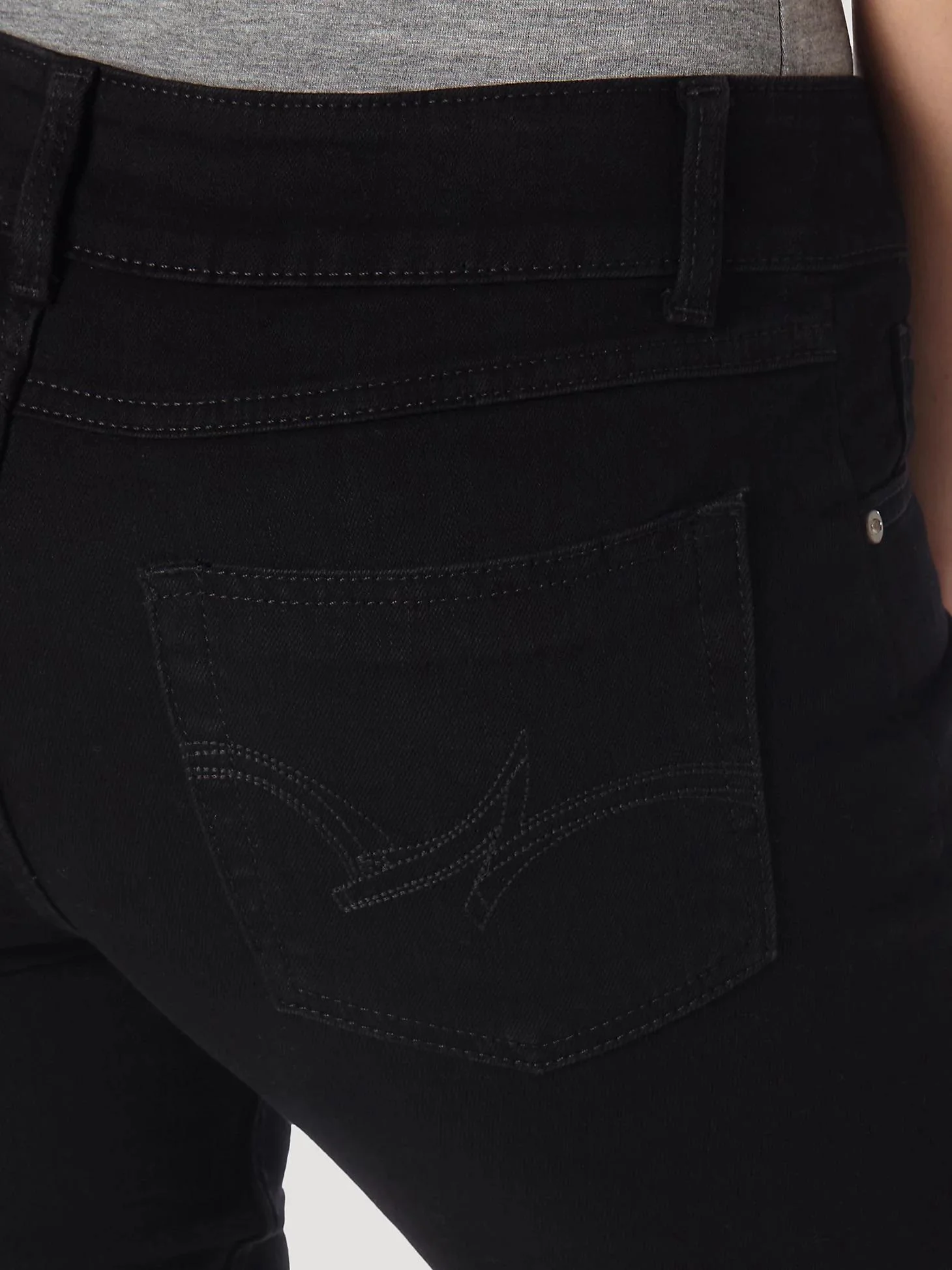 Wrangler Women's Essential Mid-Rise Bootcut Jean In Black - Image 4