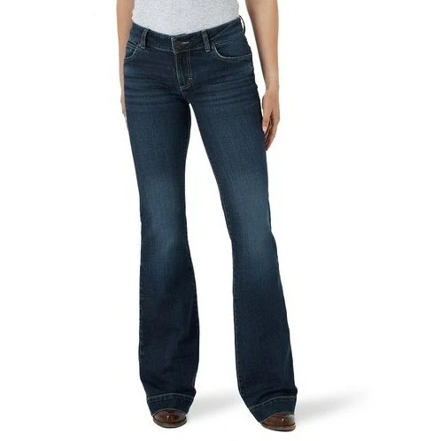 Wrangler Women's Jeans Retro Mae Mid-Rise Wide Leg