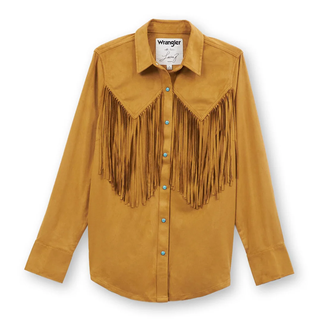 Wrangler Women's Lainey Wilson Fringe Long Sleeve Shirt