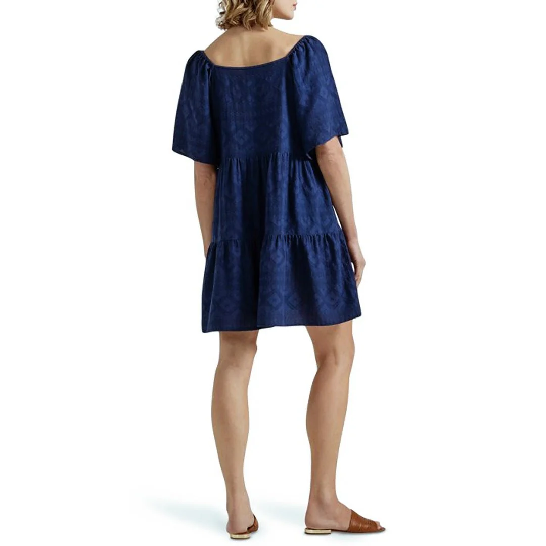Wrangler Women's Navy Square Neck Tiered Dress - CLEARANCE - Image 3