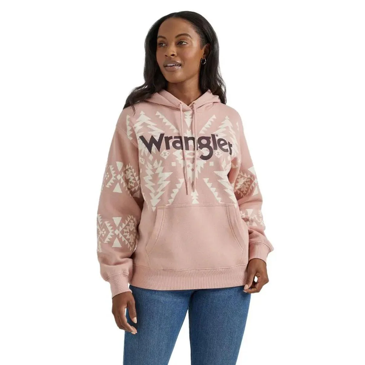 Wrangler Women's Punchy Hoodie Pink - CLEARANCE