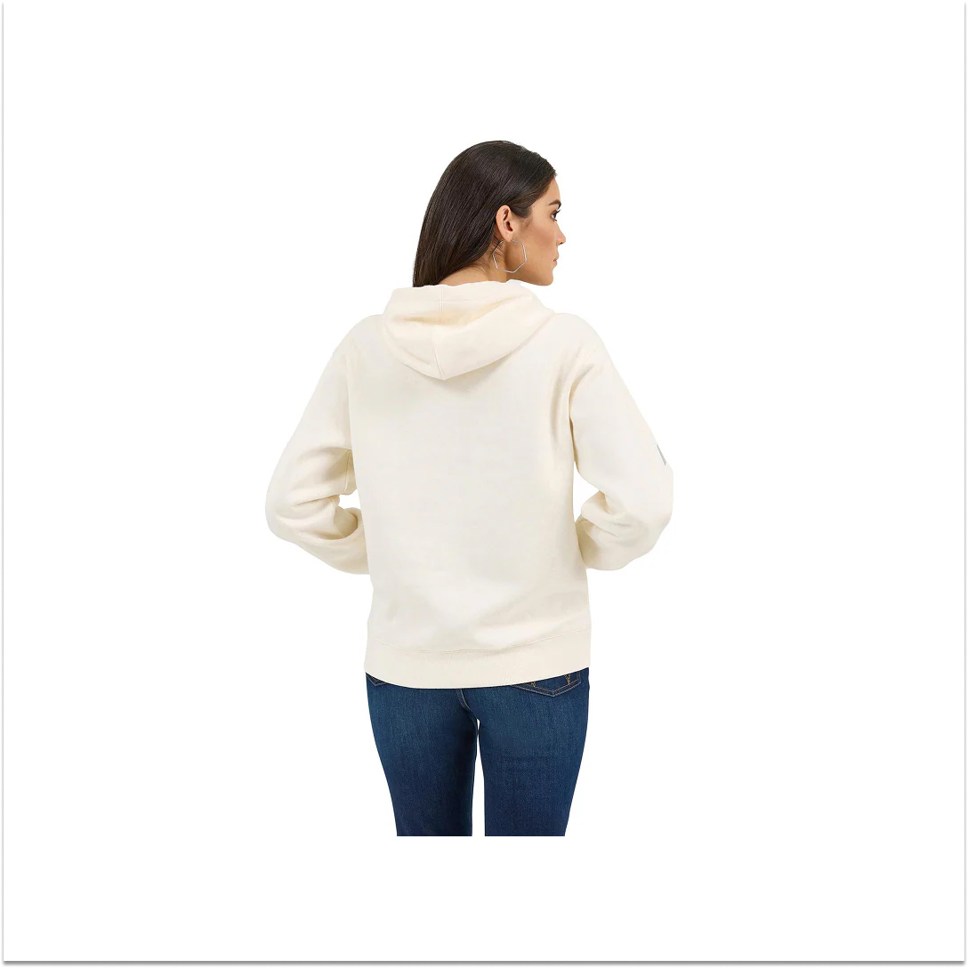 Wrangler Women's Vintage Classic Hoodie White - Image 2