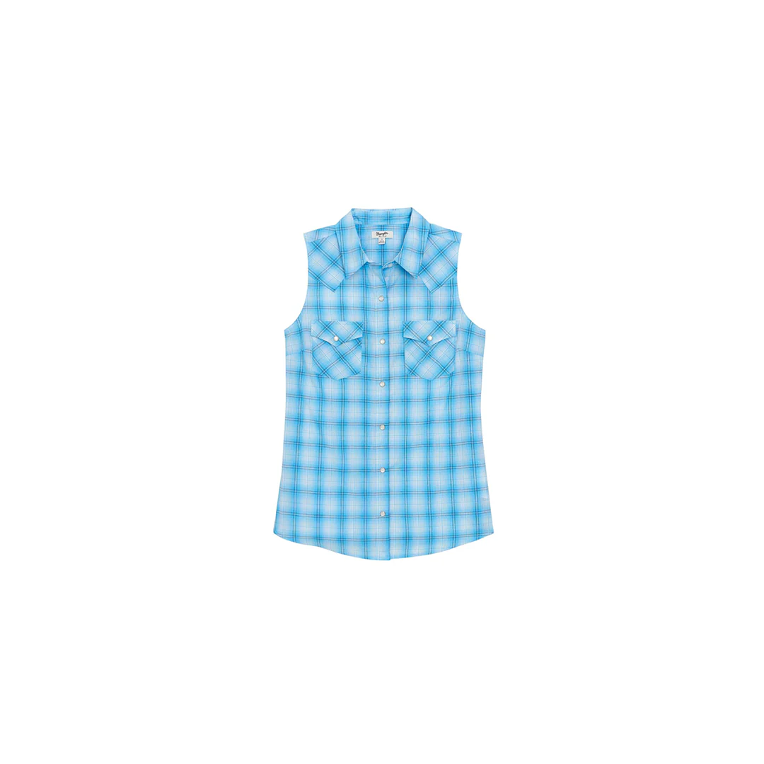 Wrangler Women's Wrangler Retro® Essential Snap Shirt Blue